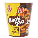  Bánh gạo tokbokki Ottogi Jin vị tương đen ly 82g 