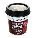  Bánh gạo Tokpokki Hàn Quốc O'food vị tương đen lốc 6 ly x 105 g 