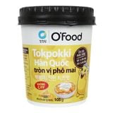  Bánh gạo tokpokki tròn O'food vị phô mai ly 105g 