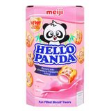  Bánh gấu Meiji Hello Panda nhân kem dâu bộ 2 hộp x 50g 