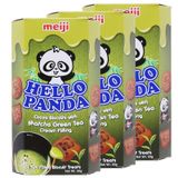  Bánh gấu Meiji Hello Panda nhân kem trà xanh hộp 50g 