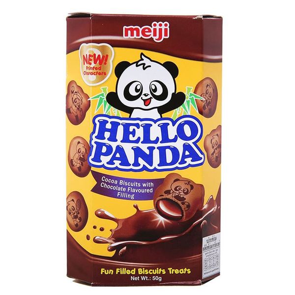  Bánh gấu Meiji Hello Panda vị chocolate hộp 50g 
