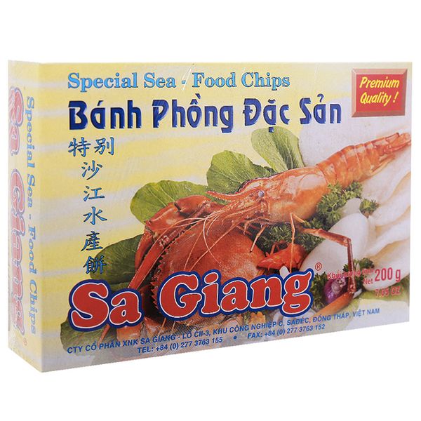  Bánh phồng đặc sản Sa Giang hộp 200g 