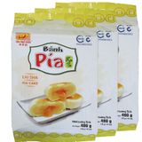  Bánh pía kim sa Tân Huê Viên nguyên vị 40g x 12 cái bộ 3 gói x 480g 