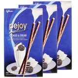  Bánh que Glico Pejoy cookies & cream bộ 3 hộp x 39g 