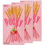  Bánh que Glico Pocky phủ kem hương dâu bộ 3 hộp x 38g 