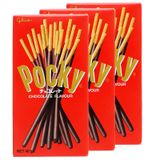  Bánh que Glico Pocky phủ kem hương socola bộ 3 hộp x 40g 