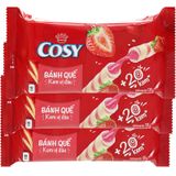  Bánh quế vị kem dâu Cosy bộ 3 gói x 132g 