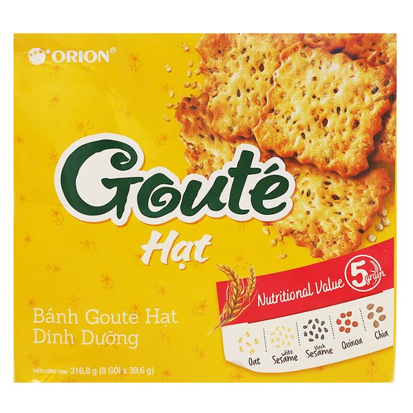  Bánh quy hạt Gouté Orion hộp 316,8 g 