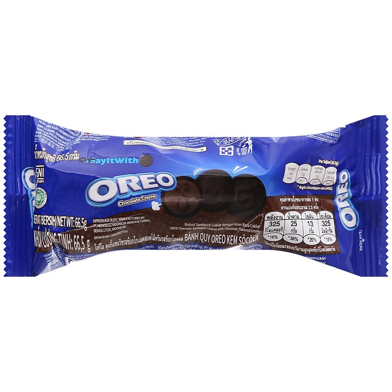  Bánh quy Oreo kem socola gói 133g 