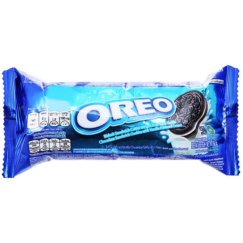  Bánh quy Oreo nhân kem vani gói 133g 
