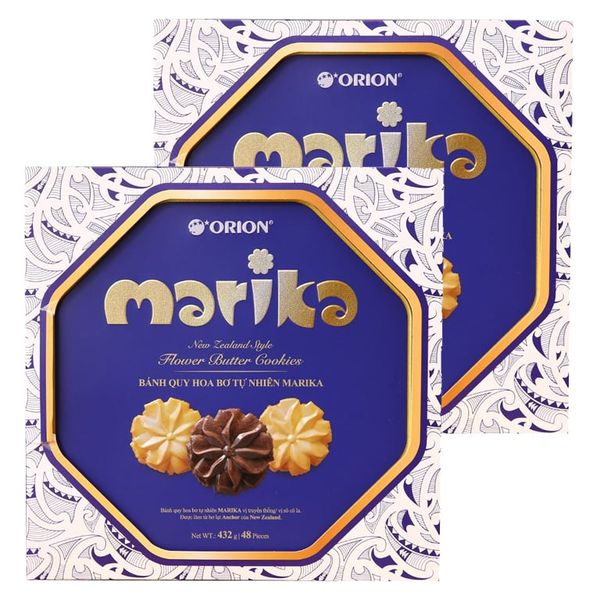  Bánh quy Orion Marika 2 vị chocolate và bơ bộ 2 hộp x 432g 