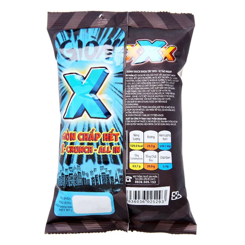  Bánh snack khoai tây vị tảo ngọt TaYo X gói 28g 