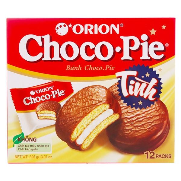  Bánh Choco Pie Orion vị socola hộp 12 cái 396g 