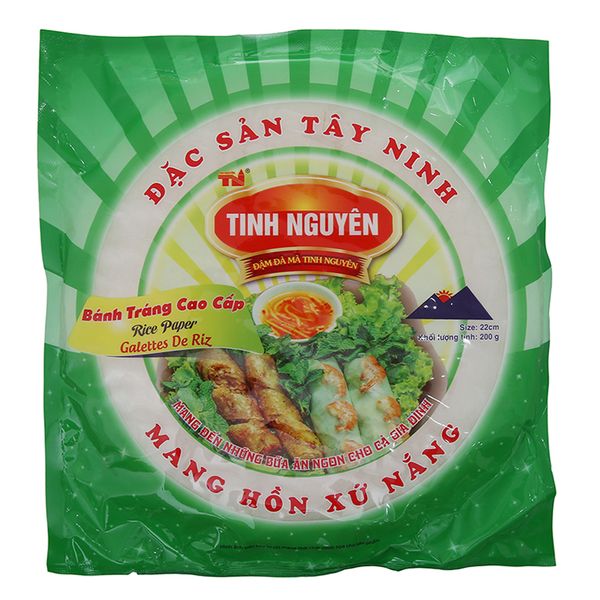  Bánh tráng 22cm Tinh Nguyên gói 200g 