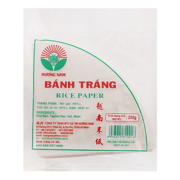  Bánh tráng góc tư Hương Nam gói 250g 