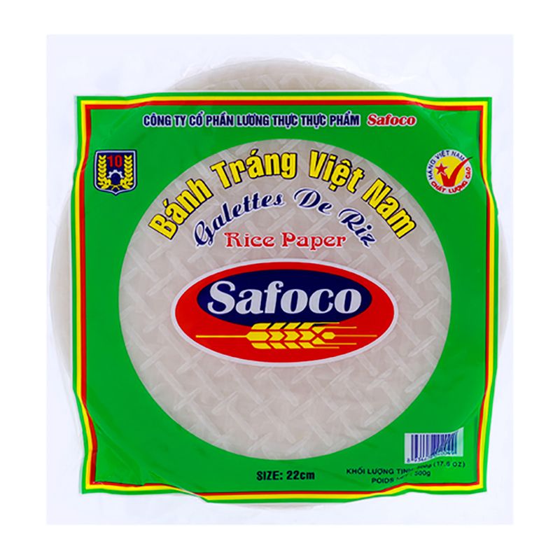  Bánh tráng Safoco 22cm thùng 10 gói x 500 g 