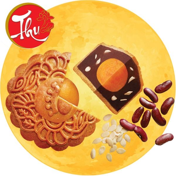  Bánh trung thu Kinh Đô 2023 đậu đỏ 1 trứng mã R1 150g 