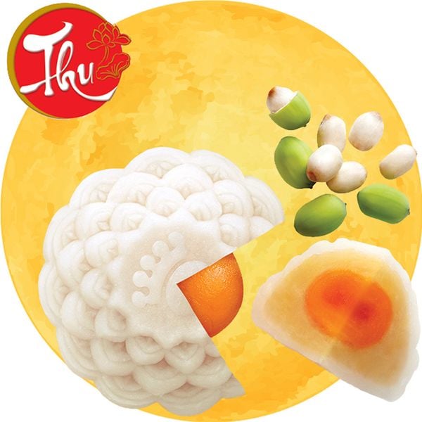  Bánh trung thu Kinh Đô 2023 hạt sen 0 trứng mã 95 cái 180g 