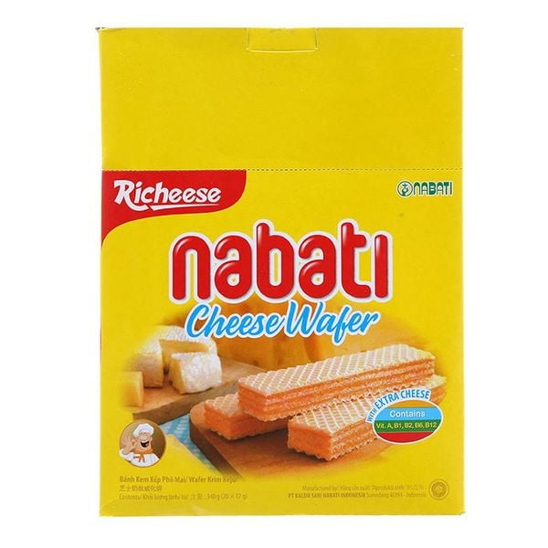  Bánh xốp Nabati nhân phô mai hộp 300g 