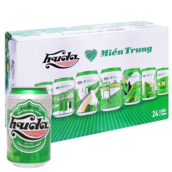  Bia Huda thùng 24 lon x 330ml 