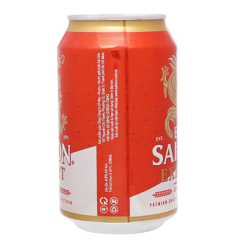  Bia Sài Gòn đỏ Export thùng 24 lon x 330ml 
