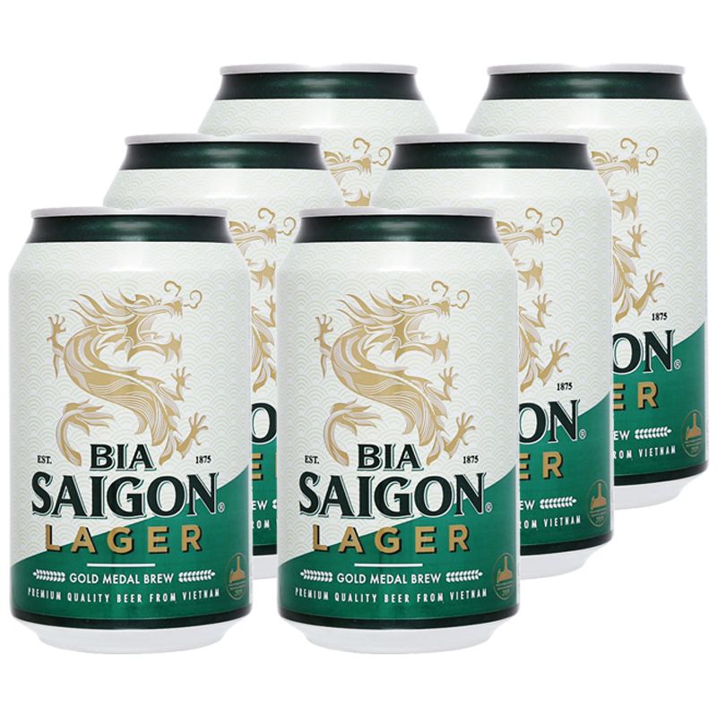  Bia Sài Gòn Lager thùng 24 lon x 330ml 