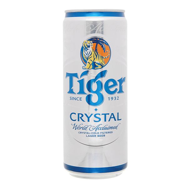  Bia Tiger Crystal lon 330ml 