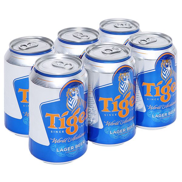  Bia Tiger xuân lốc 6 lon x 330ml 