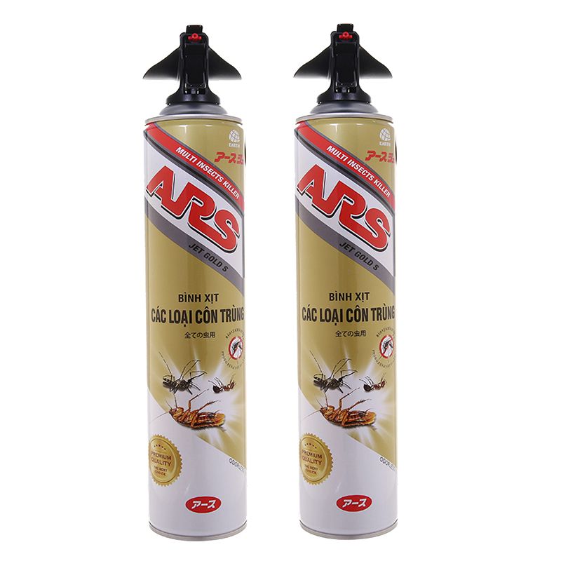  Bình xịt côn trùng ARS Jet Gold S không mùi bộ 2 chai x 600ml 