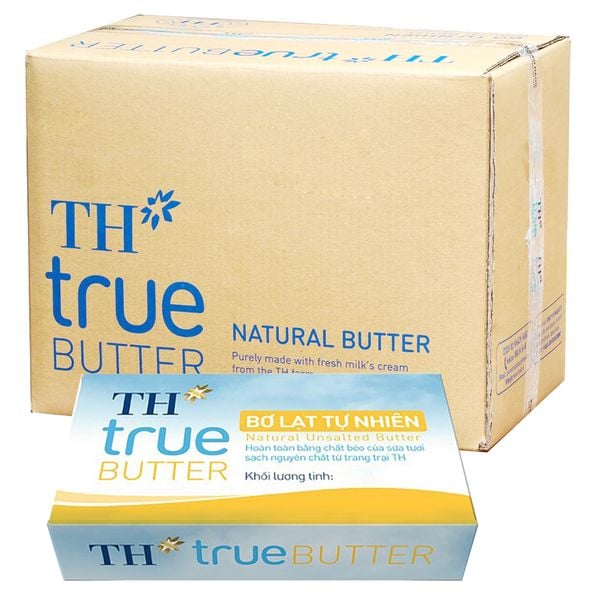  Bơ lạt tự nhiên TH True Butter thùng 24 gói x 200g 