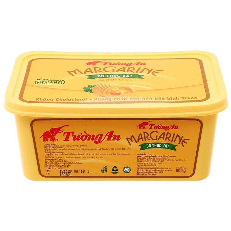 Bơ thực vật margarine Tường An hộp 800g – Chuỗi Tạp Hóa Việt - Chuyên Sỉ Và  Lẻ