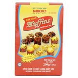  Bột bánh Muffins Mikko bộ 2 hộp x 200 g 