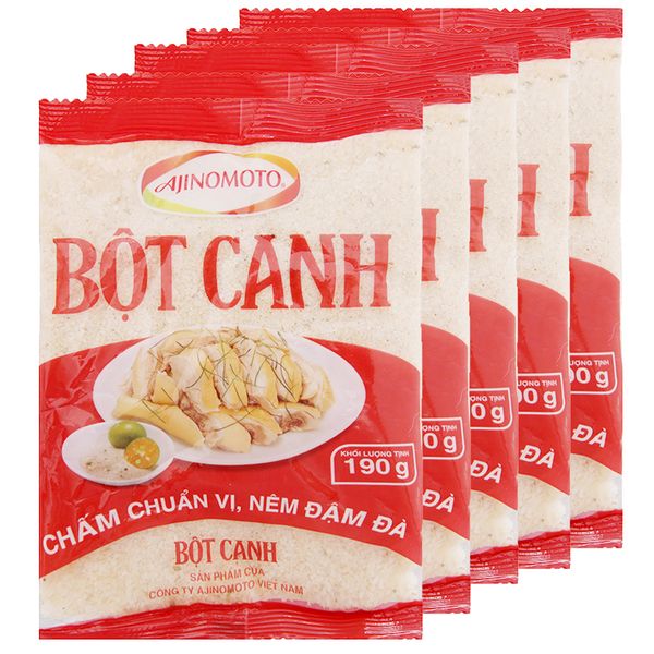  Bột canh Ajinomoto bộ 5 gói x 190g 