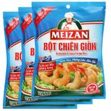  Bột chiên giòn Meizan nhãn xanh bộ 3 gói x 150g 