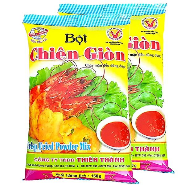  Bột chiên giòn Thiên Thành bộ 2 gói x 150g 