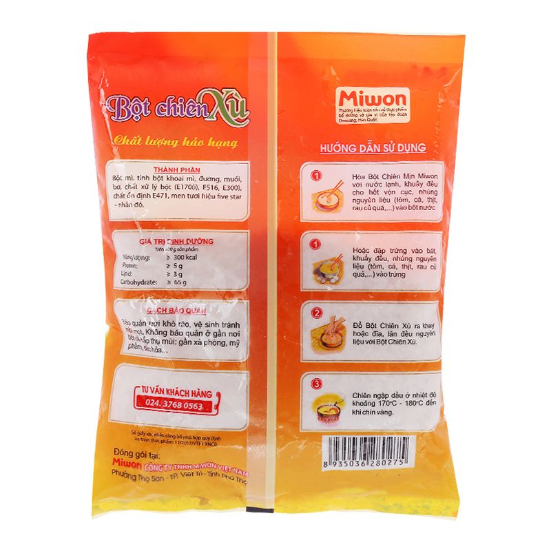  Bột chiên xù Miwon gói 100g 
