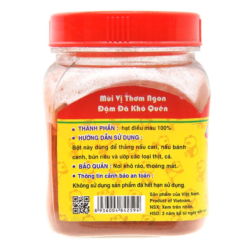  Bột điều màu đỏ Thiên Thành gói 100 g 