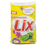  Bột giặt Lix Extra hương chanh túi 5,5 kg 