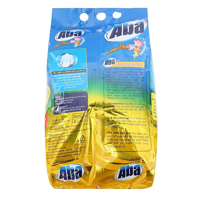  Bột giặt nhiệt Aba hương nước hoa túi 4,1 kg 