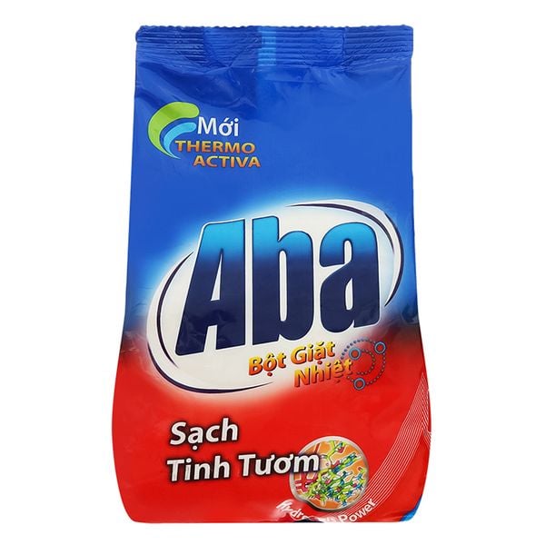  Bột giặt nhiệt Aba sạch tinh tươm gói 380g 