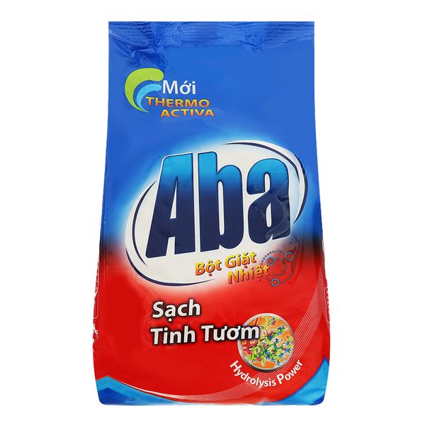 Bột giặt nhiệt Aba sạch tinh tươm gói 770g 
