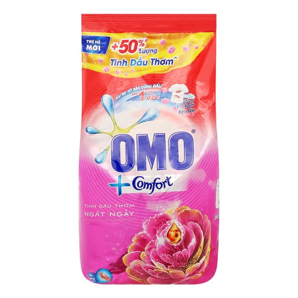  Bột giặt OMO Comfort tinh dầu thơm ngất ngây gói 5,5kg 