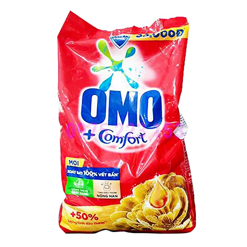  Bột giặt OMO Comfort tinh dầu thơm nồng nàn gói 4 kg 