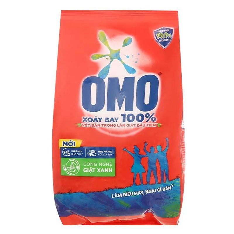  Bột giặt OMO đỏ hệ bọt thông minh thùng 12 gói x 1,15g g 