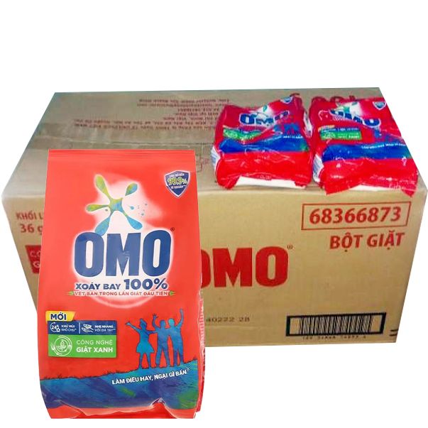  Bột giặt OMO đỏ hệ bọt thông minh gói 1,15 kg 