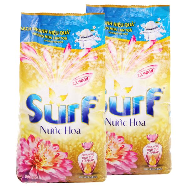  Bột giặt Surf hương nước hoa duyên dáng bộ 2 gói x 5,5kg 