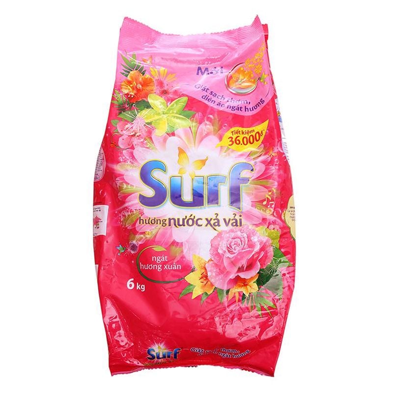  Bột giặt Surf hương nước xả vải gió xuân nồng nàn gói 800 g 