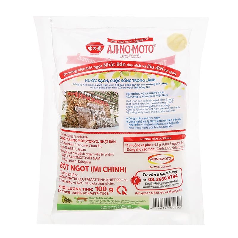  Bột ngọt Ajinomoto hạt lớn gói 100g 