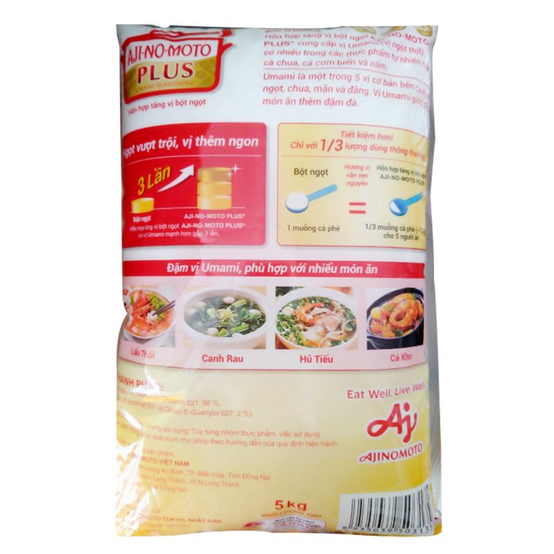  Bột ngọt cao cấp Ajinomoto Plus gói 5 Kg 
